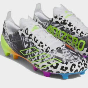 $230 adidas Adizero 40 Football Cleats 'Mismatch' white/black, sz 9.5 NEW